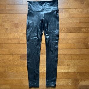 SPANX metallic Black Leggings